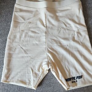 White Fox Boutique Cream Athletic Shorts